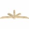 Ekena Millwork Alberta Rough Sawn Timber Gable Bracket, Douglas Fir, 96"W x 40"H x 4"D x 6"F, 10/12 Pitch GBW096X40X0406ALB00RDF - alternate 5